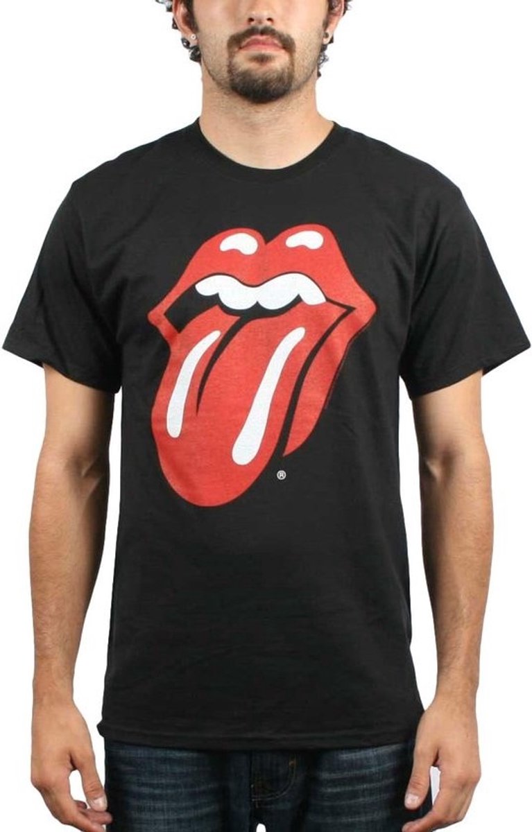 Klassiek T-shirt met Tonglogo voor Heren - Zwart Band Merch