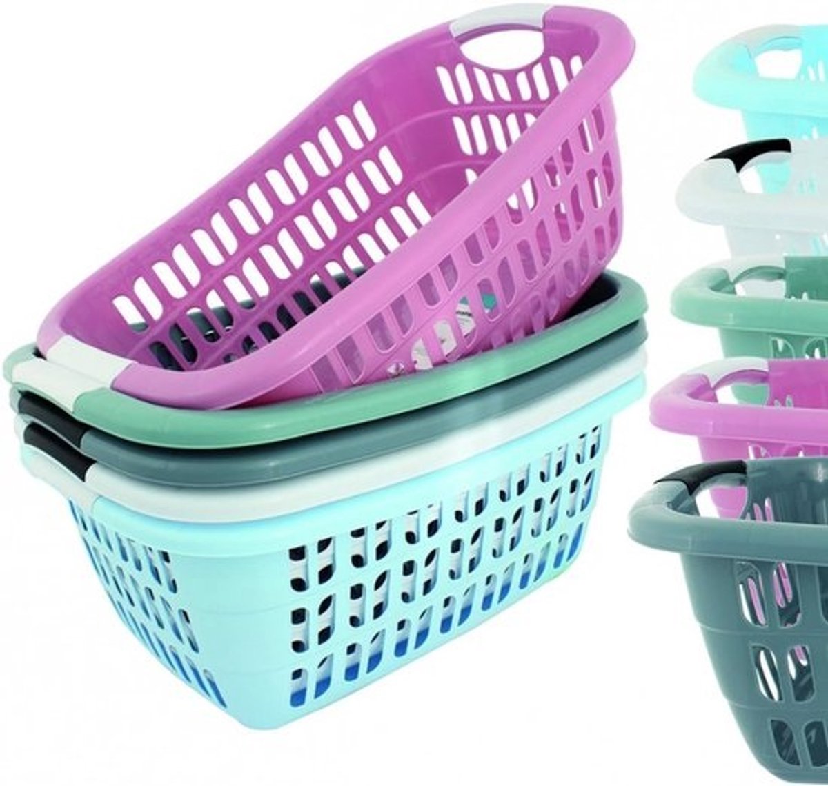 Grote Wasmand voor Wasgoed met Handvatten