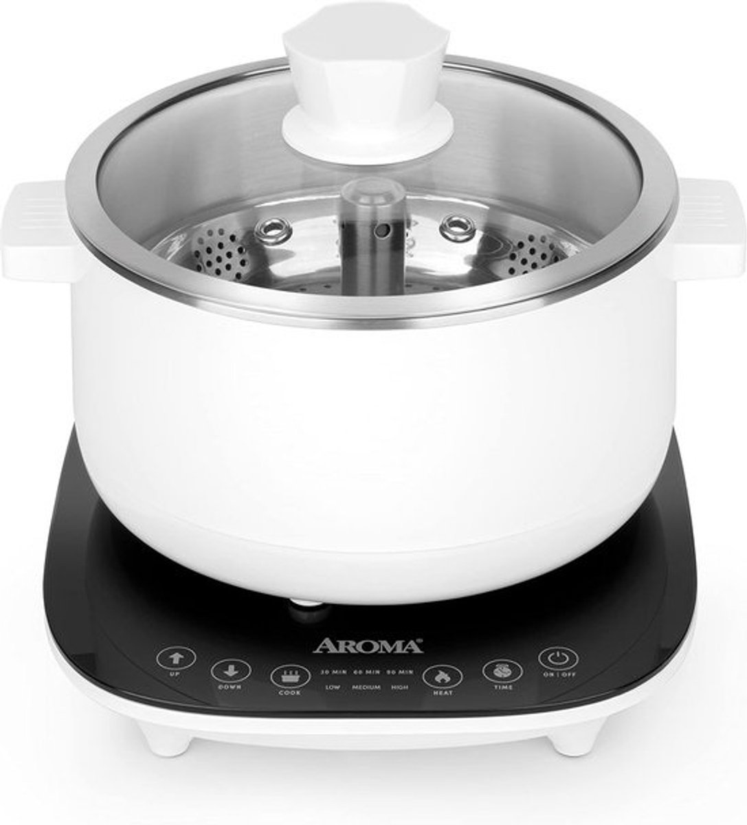 Elektrische Slow Cooker & Snelkookpan 2,5L met Automatische RVS Lifthendel