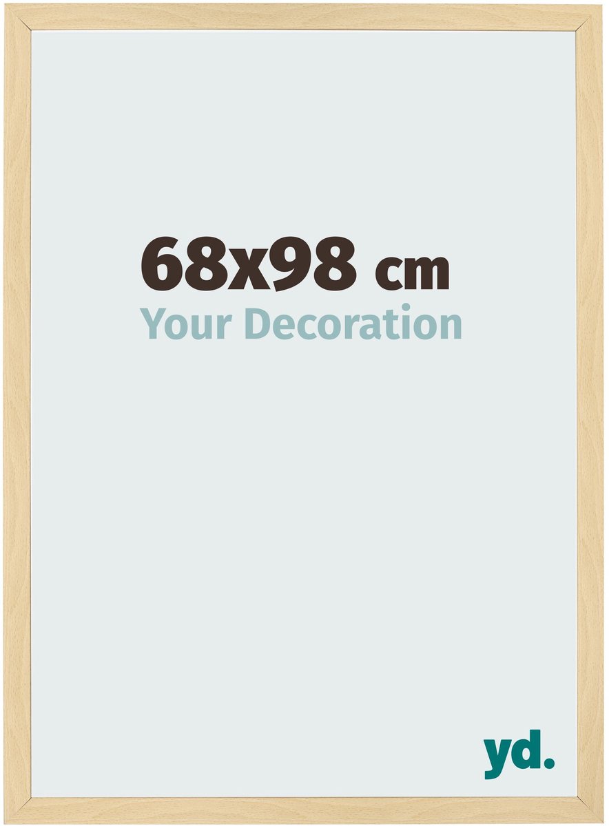 Your Decoration - Fotolijst 68x98 cm - MDF - Beuken Decor - Bologna