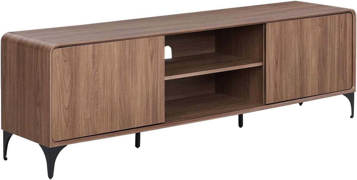 COWELL - TV-meubel - Donkerbruin - MDF