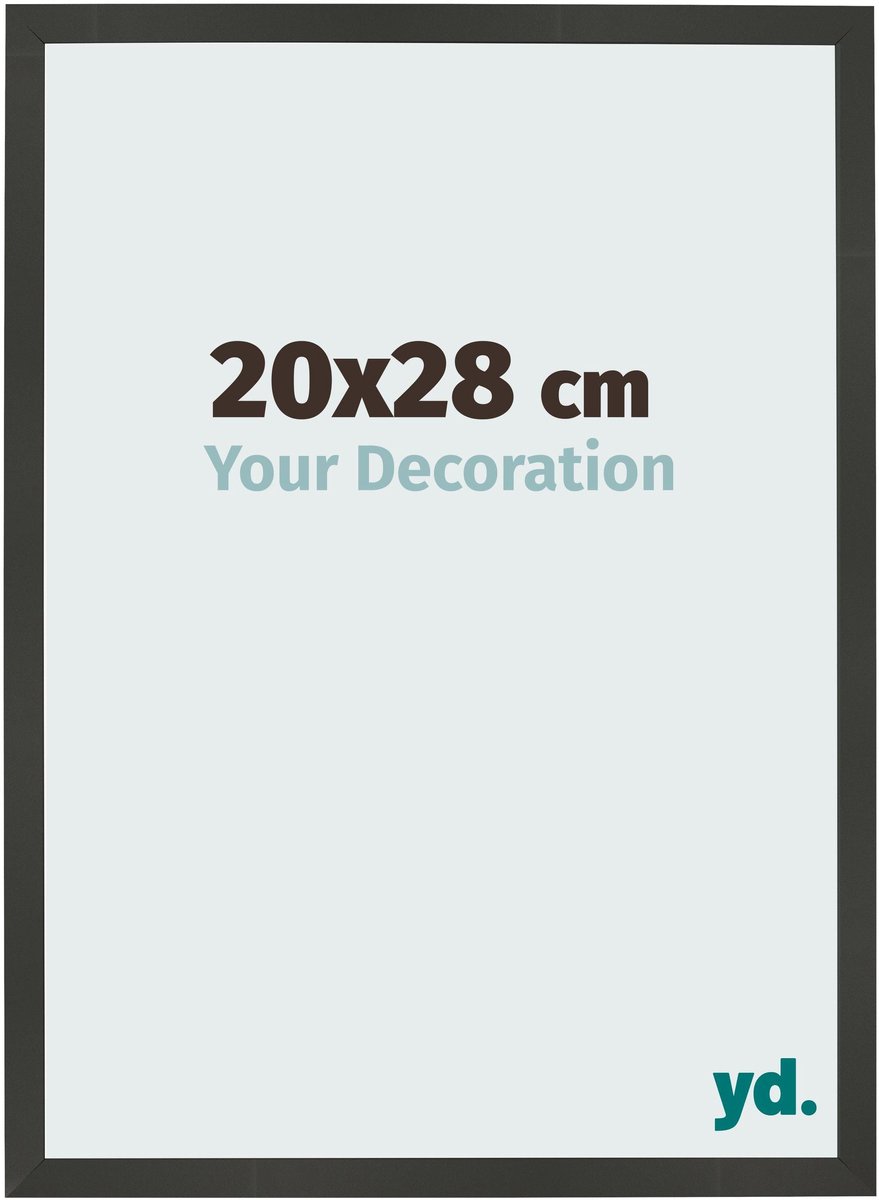 Your Decoration - Fotolijst 20x28 cm - MDF - Antraciet - Bologna