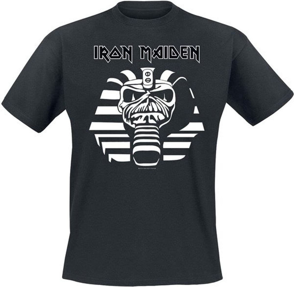 Bands T-shirt Powerslave Zwart Katoen Heren Concert Merchandise