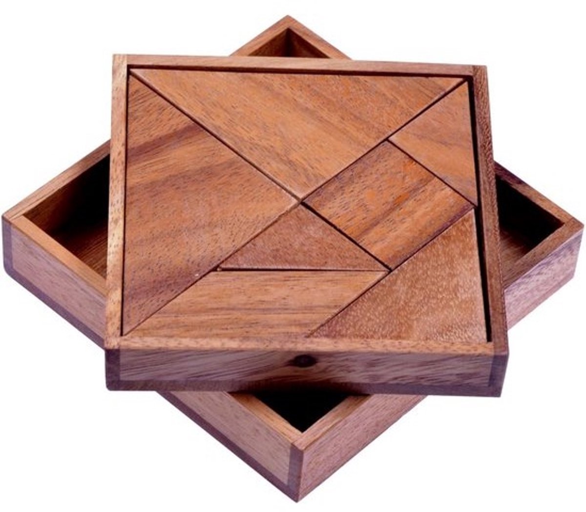 Tangram Spel - Classic Houten Puzzel - Creatief Denkspel voor Kinderen en Volwassenen