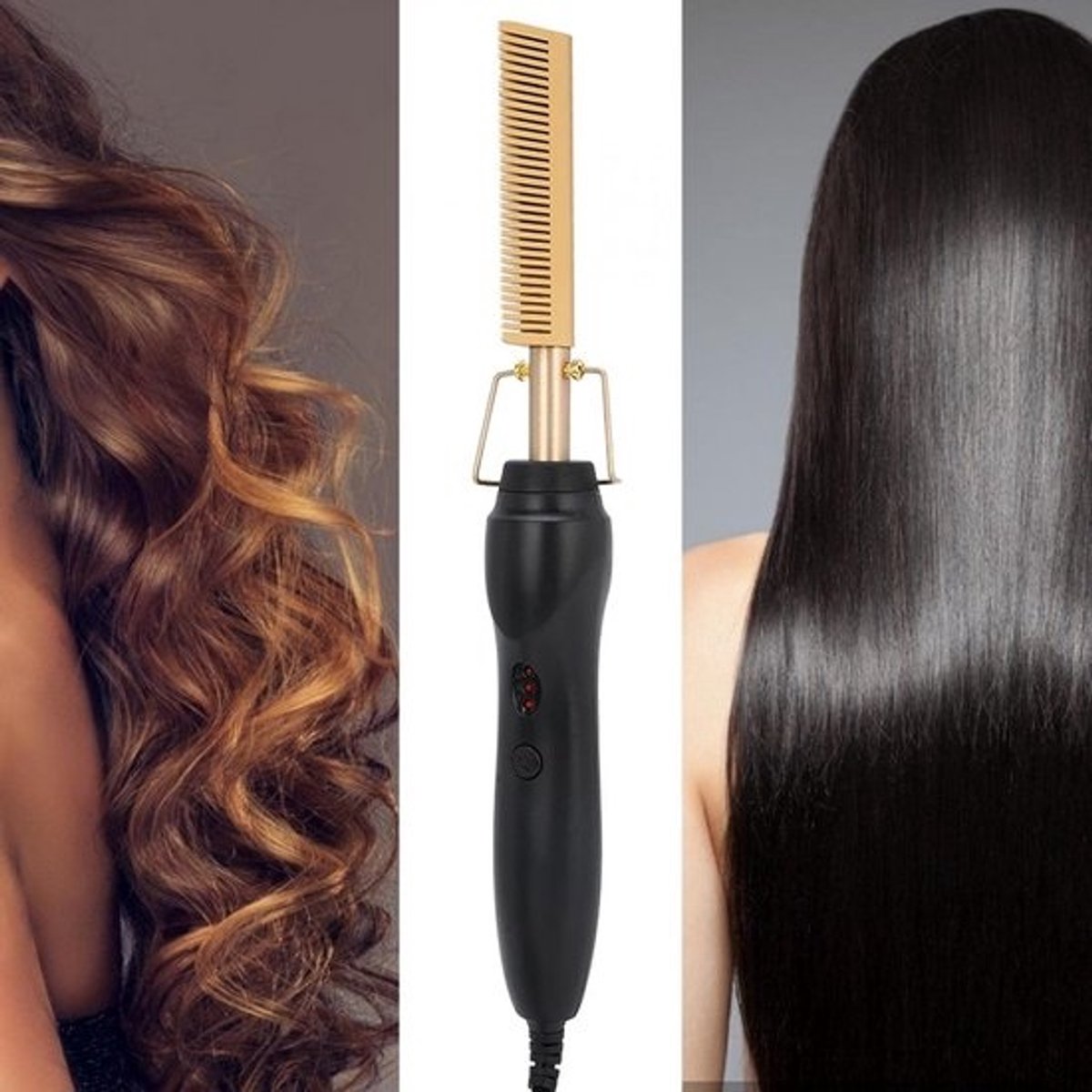 Elektrische Haar Styler voor Steil Haar en Krullen - 3 Warmtestanden