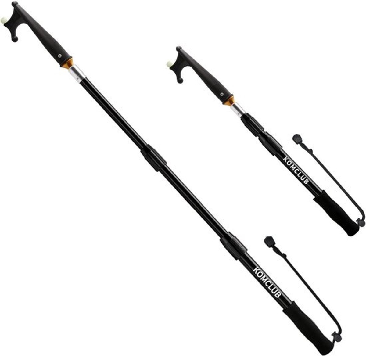 Telescopische bootshaken glasvezel aluminium lichtgevend roestbestendig duurzaam sterk 65-120 cm