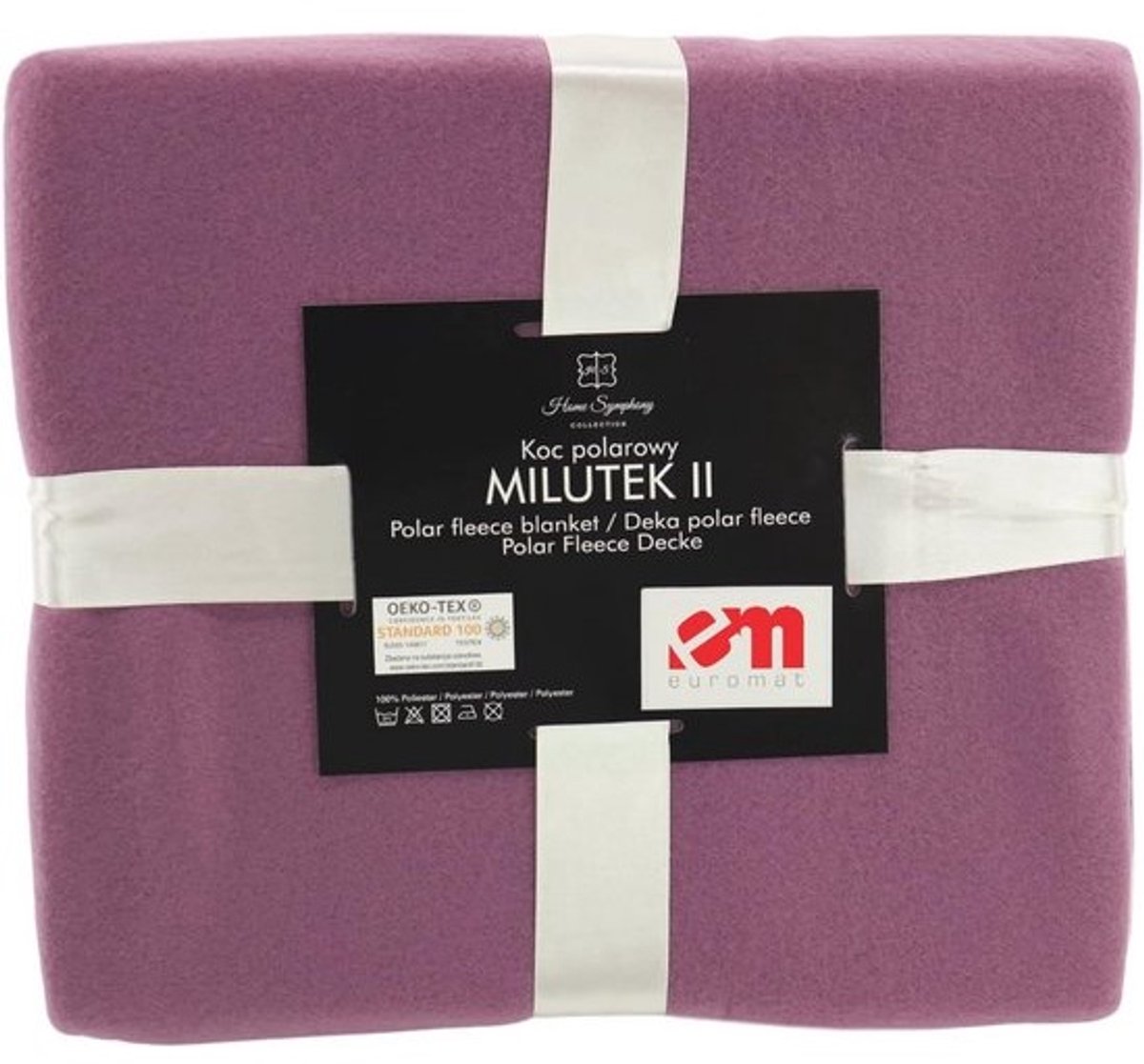 Zachte Paars Fleece Deken 150x200 cm - Kreukvrij en Comfortabel