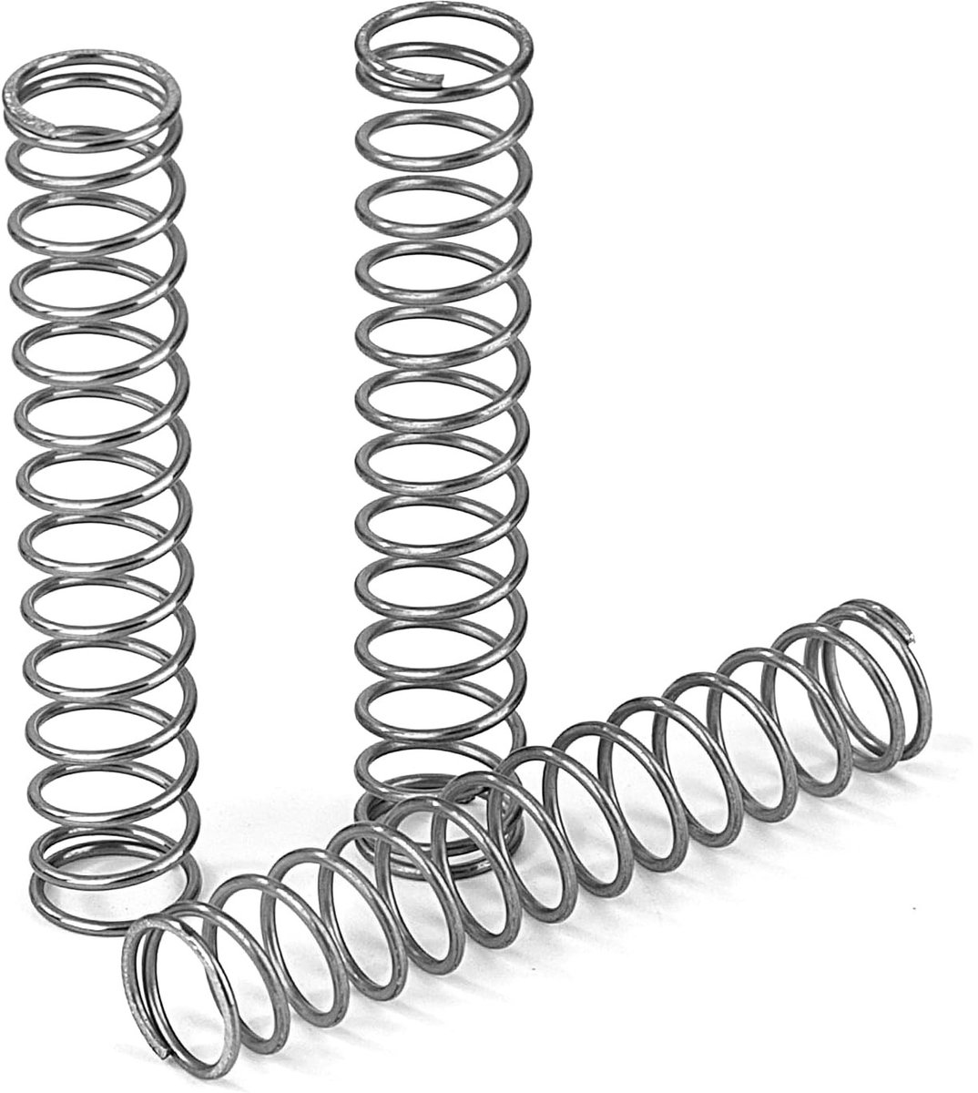 Roestvrijstalen compressieveren met een draaddiameter van 0,7 mm en een lengte van 40 mm - 20 stuks voor optimale veerkracht en duurzaamheid