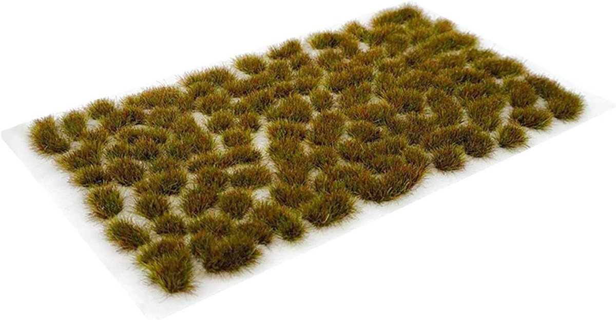 Kunstgrasmodel - Grasbosjes gazon - Landschap bouwen - Hars materiaal - 95 stuks - Groen