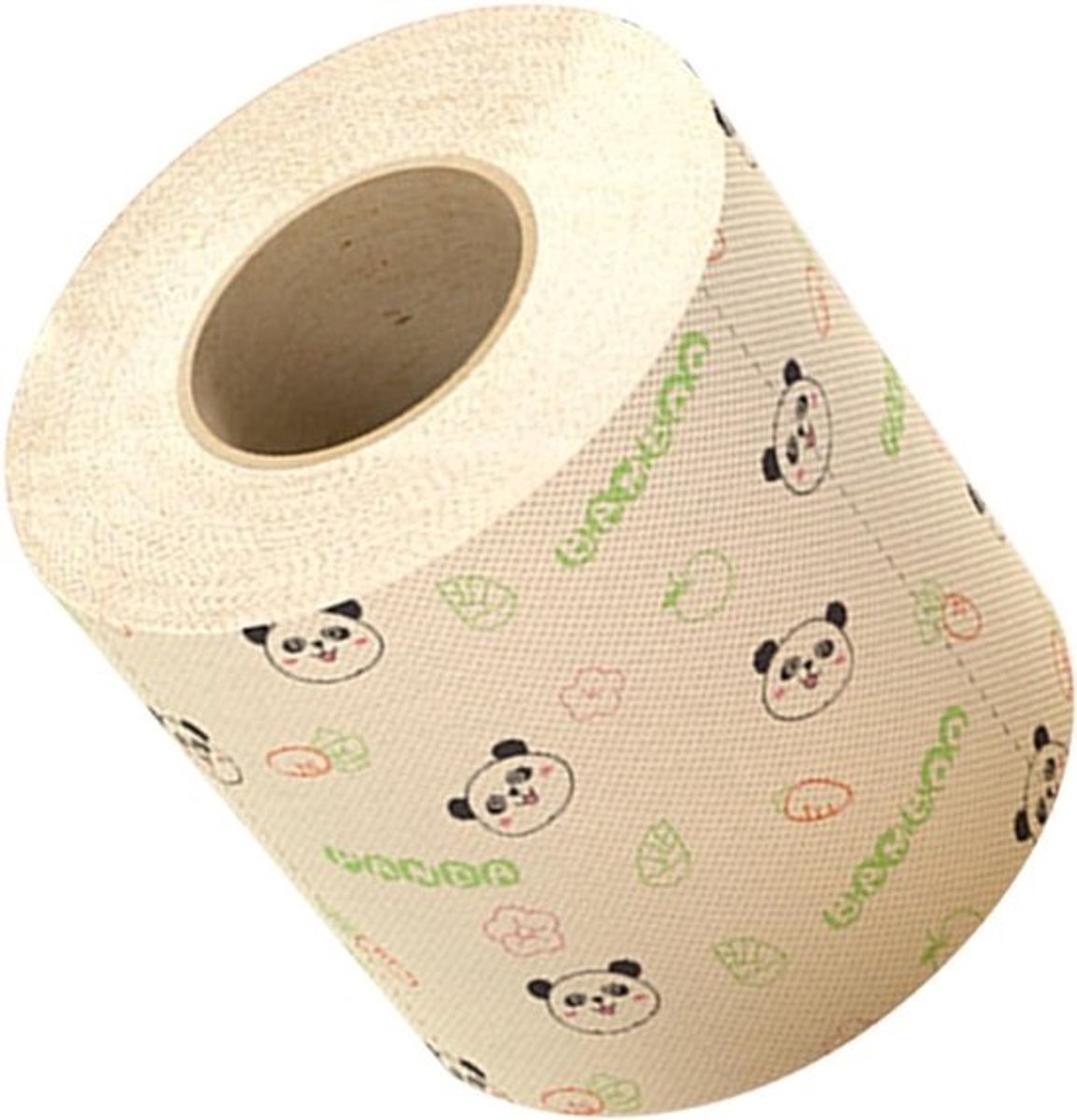 Toiletrol met print - Zacht badkamerpapier - Dagelijks gebruik - Leuke pandaprints - 10x10x0.1 cm - Multicolor
