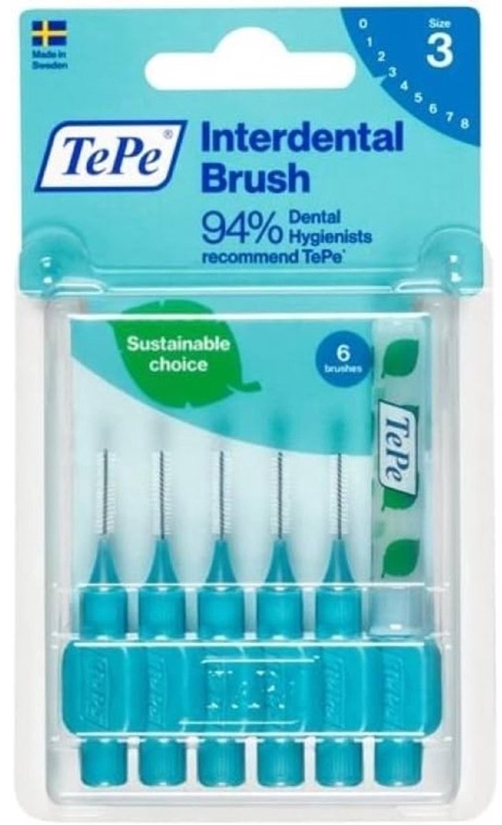 Interdentale Borstels - Tandenstokers - Mondhygiëne - Kunststof Gecoate Draad - 045 mm - Oranje