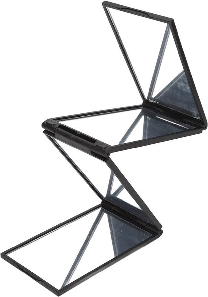 Draagbare Inklapbare Spiegel - Haarkniptafelspiegel Reisspiegel - Zelf Knippen Styling - 360 Graden Zicht - 48.5 x 7 cm - Veelkleurig