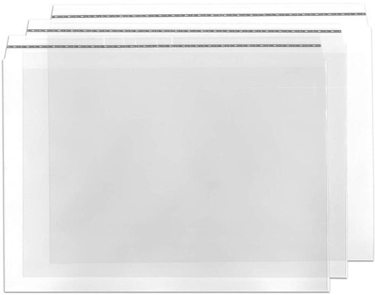 Transparante Briefomslagen - Plastic Enveloppen Post - Uitnodigingen Versturen - Kristalheldere Folie - DIN C4 75 stuks - Doorzichtig