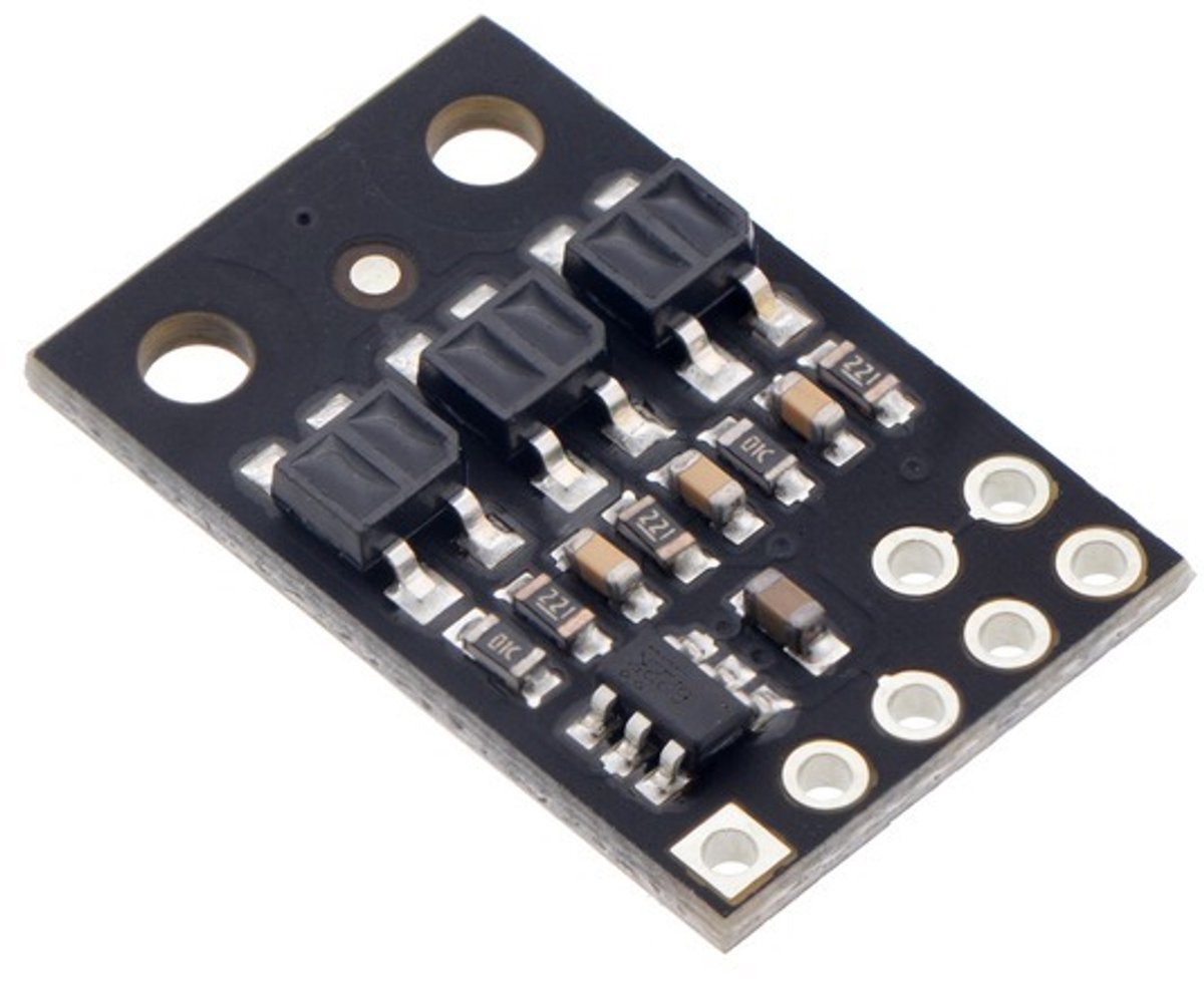 QTR-HD-03A Reflectiesensor Array: 3-kanaals, 4 mm pitch, analoge output Pololu 4203
