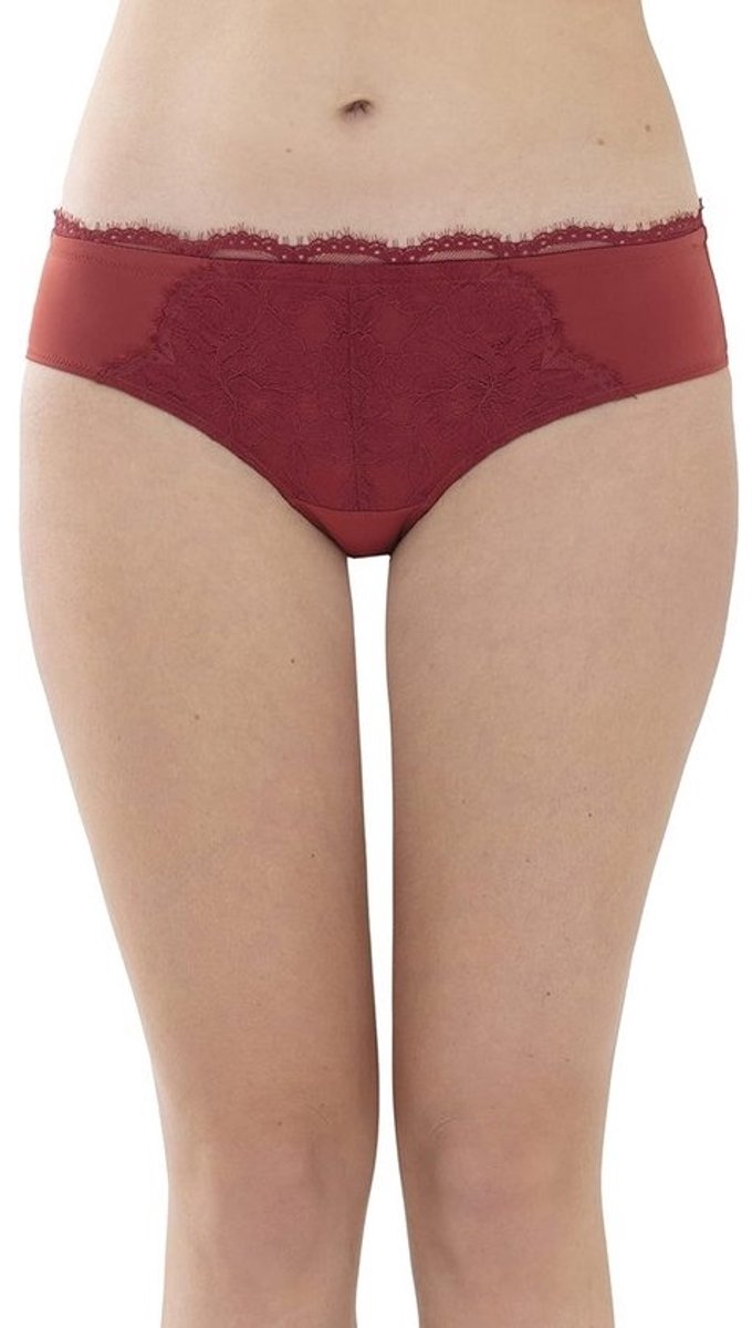 Dames hipster onderbroek met kanten afwerking