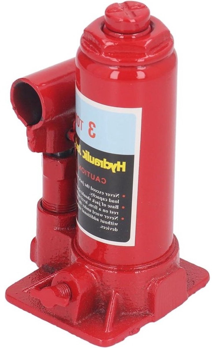 Hydraulische Krik - Fleskrik - Voertuigonderhoud - Sterke Lastdragende - 3 Ton - Zwart