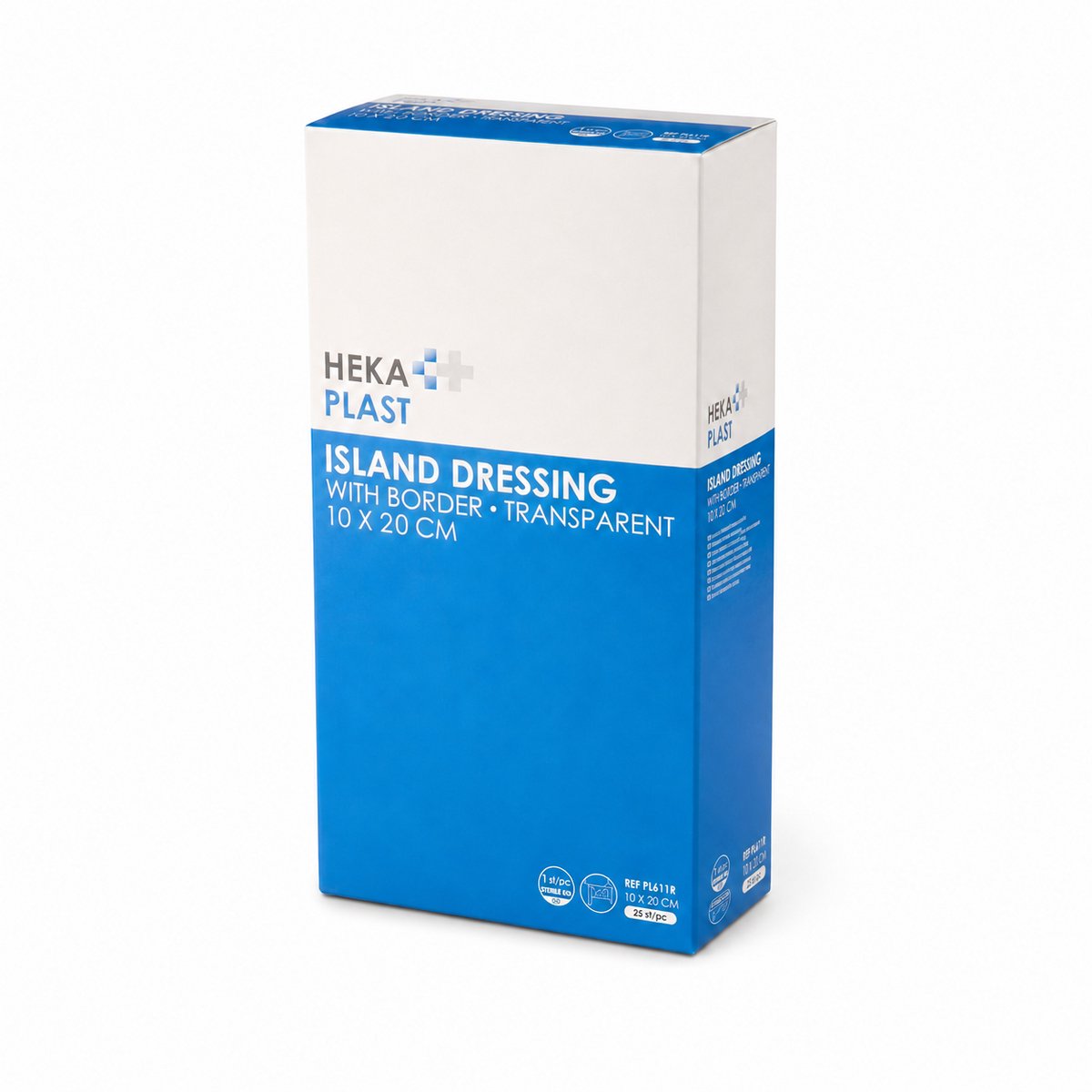 HEKA plast border transparant 10 x 15 cm steriel 25St.