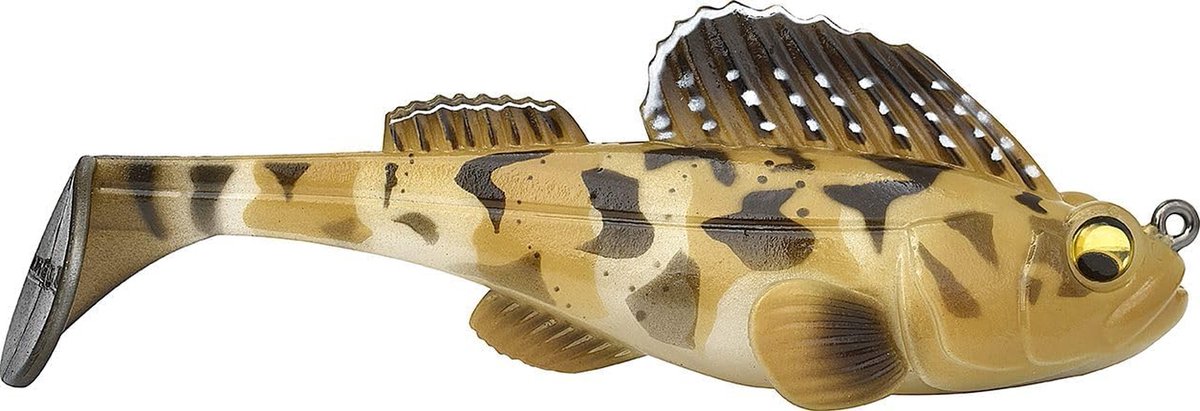 Kunstaas - Zacht aas - Vissen - Natuurlijke beweging - 3-1/2 inch - Donker
