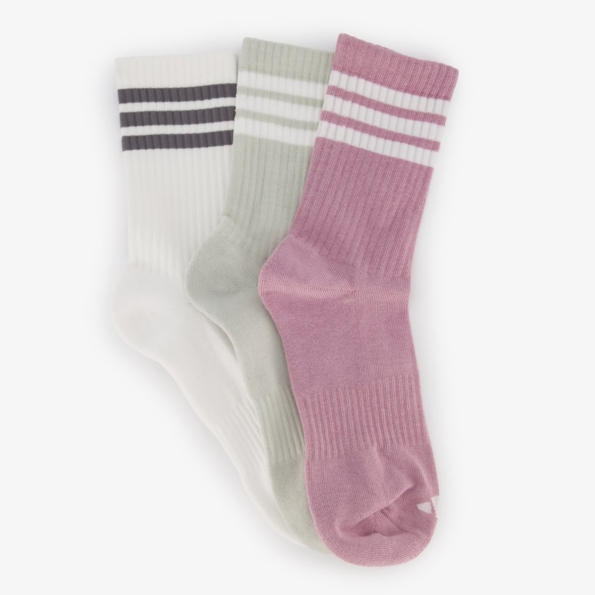 Adidas 3-pack dames sokken roze groen - Maat 40/42 — cadeau in Cadeau-ideeën - foto 2