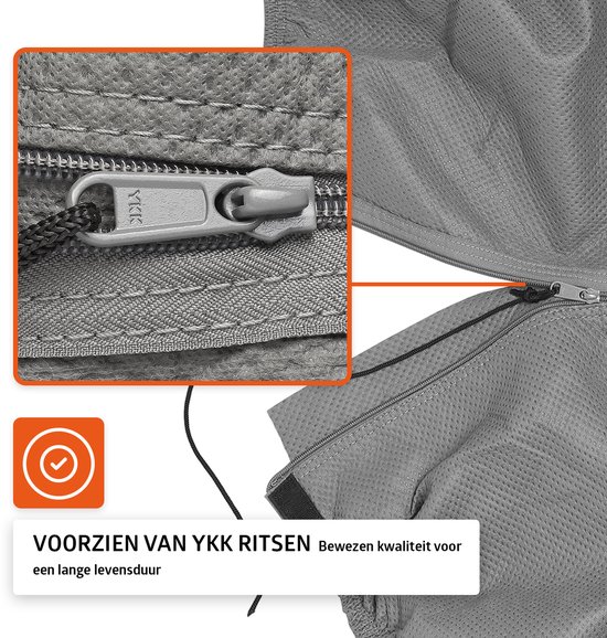 Campout Camperhoes - 6,5 m - Caravan beschermhoezen - Camperhoezen - Waterdicht en UV-bestendig - 4-laags SFS-stof, 160g/m² - YKK ritsen - Inclusief opbergtas - Grijs — afbeelding 4