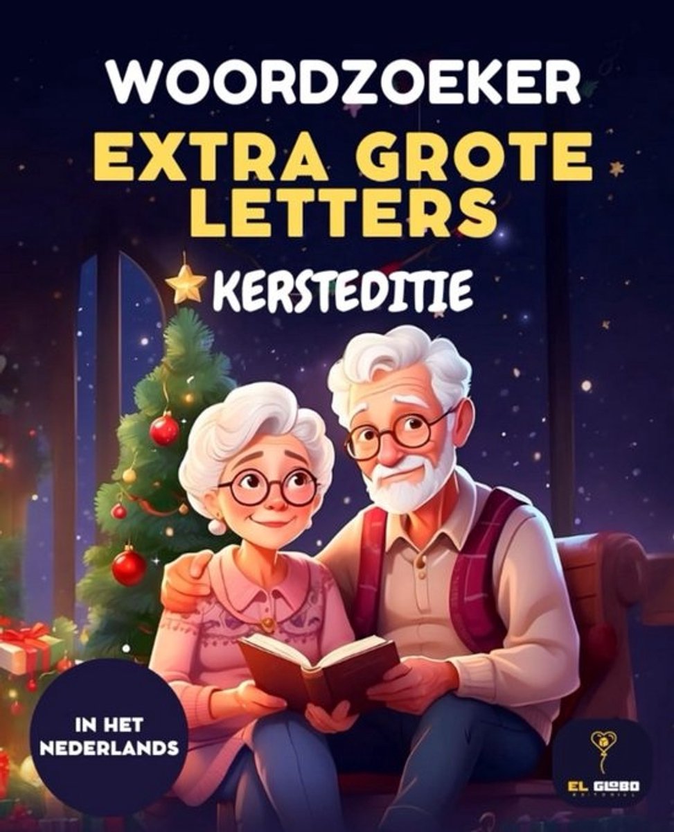 70 Woordzoeker Puzzelboek voor Senioren met Extra Grote Letters Kerstthema