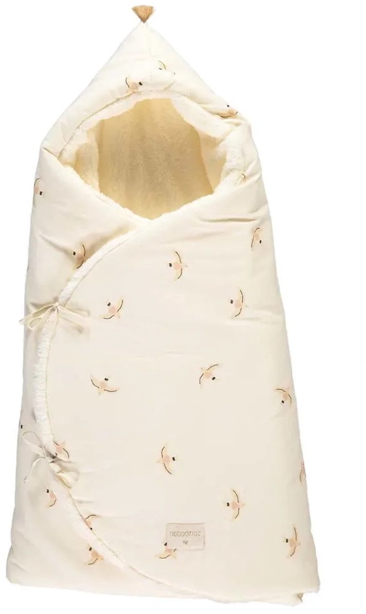 Nobodinoz kinderwagenzak "Cosy" Haiku vogels