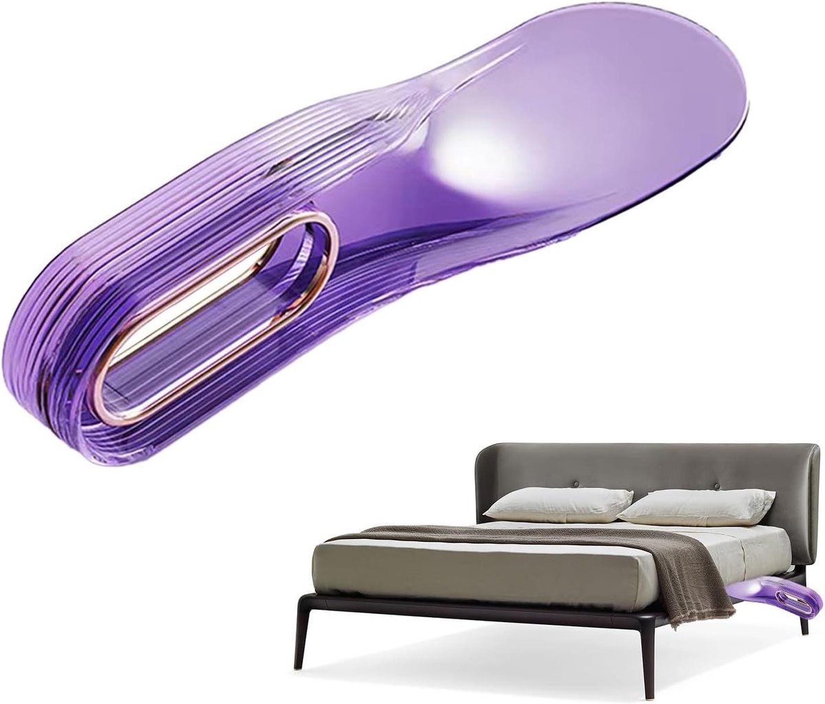 Matrasverhoger - Laken hulp - Lakens verschonen - Ergonomisch ontwerp - 23.5 cm - Paars