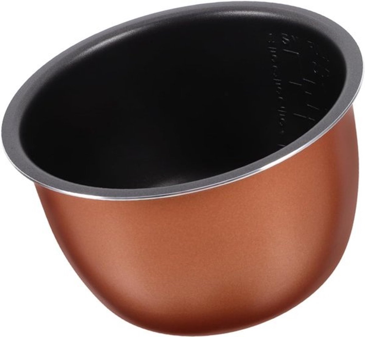Vervangende Rijstkoker Pan - Binnenpan Snelkookpan - Thuis Koken - Antiaanbaklaag - 2 Liter - Bruin