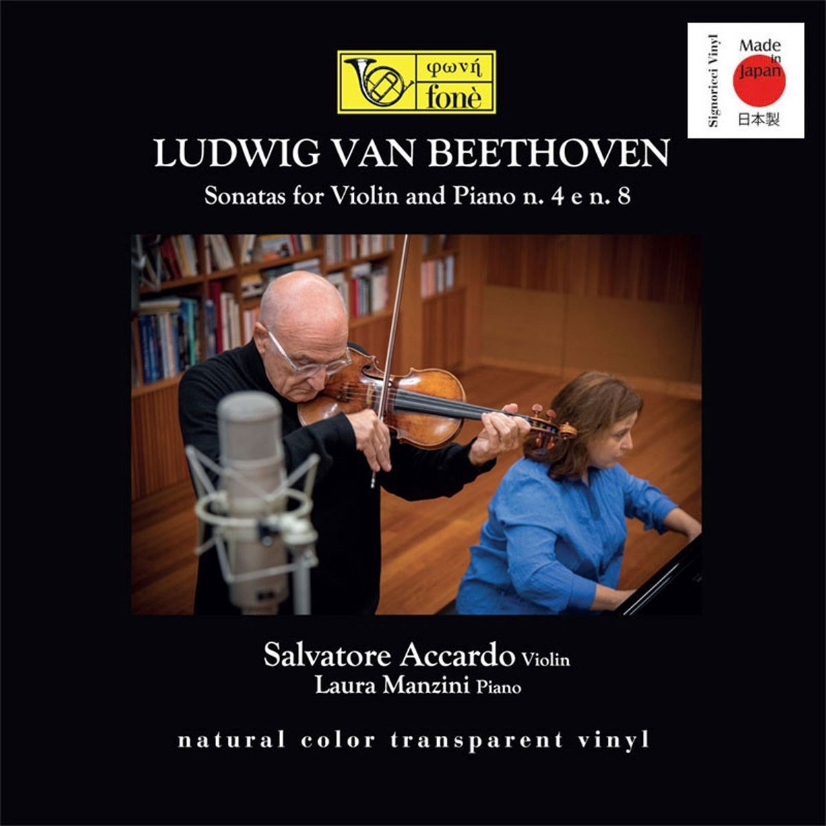 Salvatore Accardo & Laura Manzinni - Beethoven: Sonatas For Violin & Piano, No.4 & 8 (LP) (Coloured Vinyl)