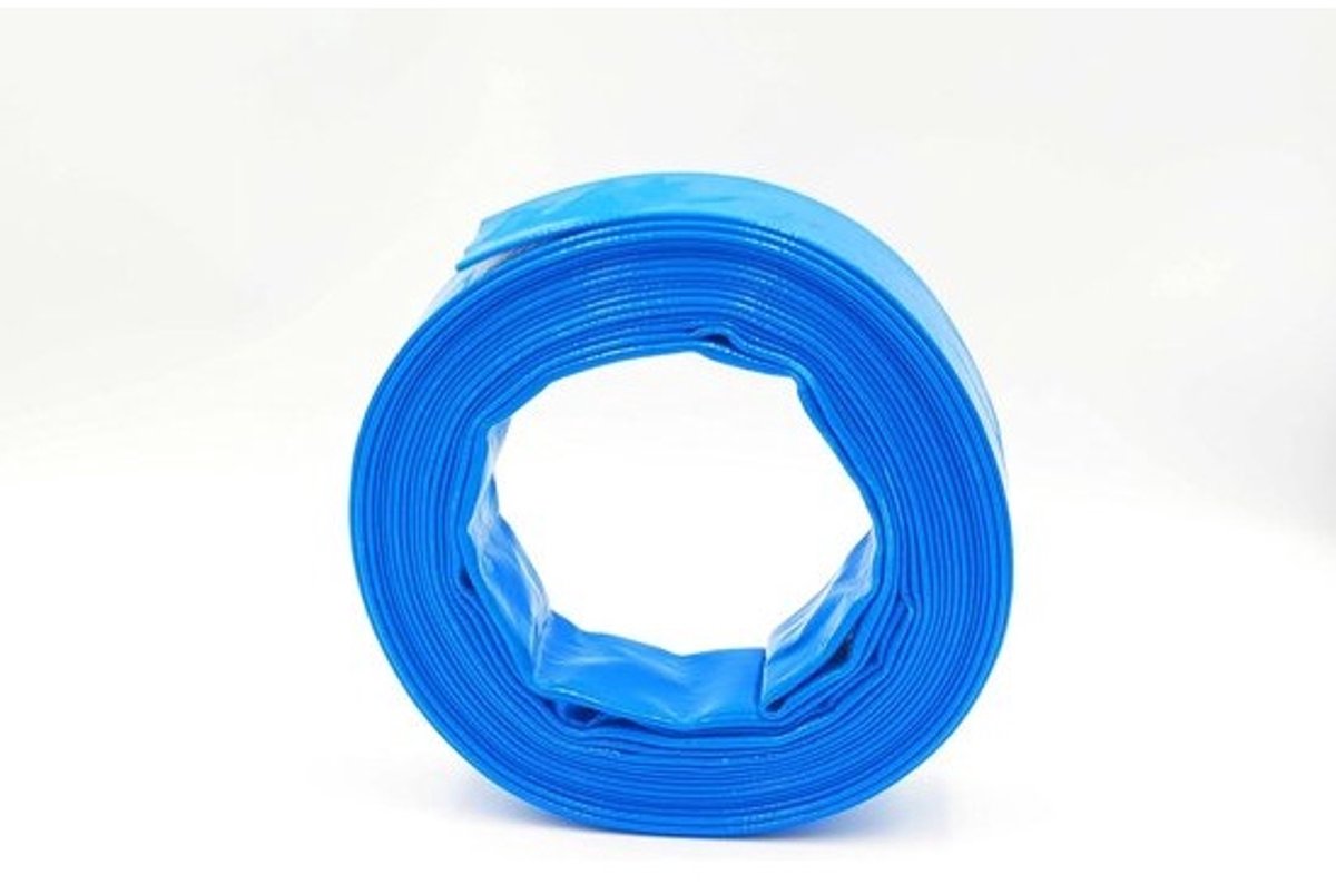 Platte PVC Bouwslang 32mm (1 1/4 inch) - 10 Meter - Drukslang voor Water en Industrie