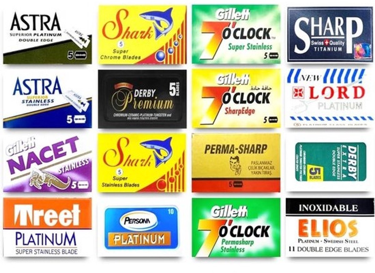 100 Diverse Single Edge Scheermesjes - Universeel voor Veiligheidsscheermes