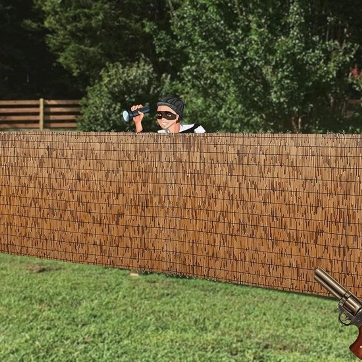 Bamboe Schutting - Privacyhek Natuurlijk - Tuin Aankleden - Handgeweven Kwaliteit - 2.5x5 Meter - Natuurlijk