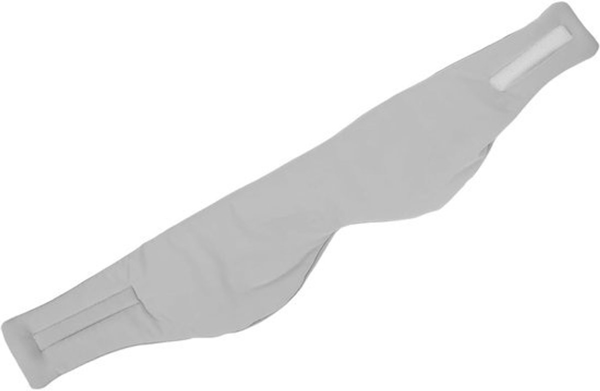 Slaapmasker met Oorkappen - Verduisterend Oogmasker - Ongestoord Slapen - Licht en Geluid Blokkerend - 24 x 12 cm - Lichtgrijs