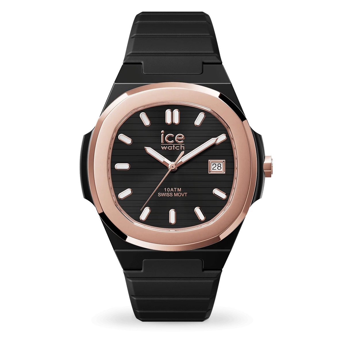 Ice Watch ICE power - PW7 - Black - Rose-gold 025969 Horloge - Siliconen - Zwart - Ø 43 mm