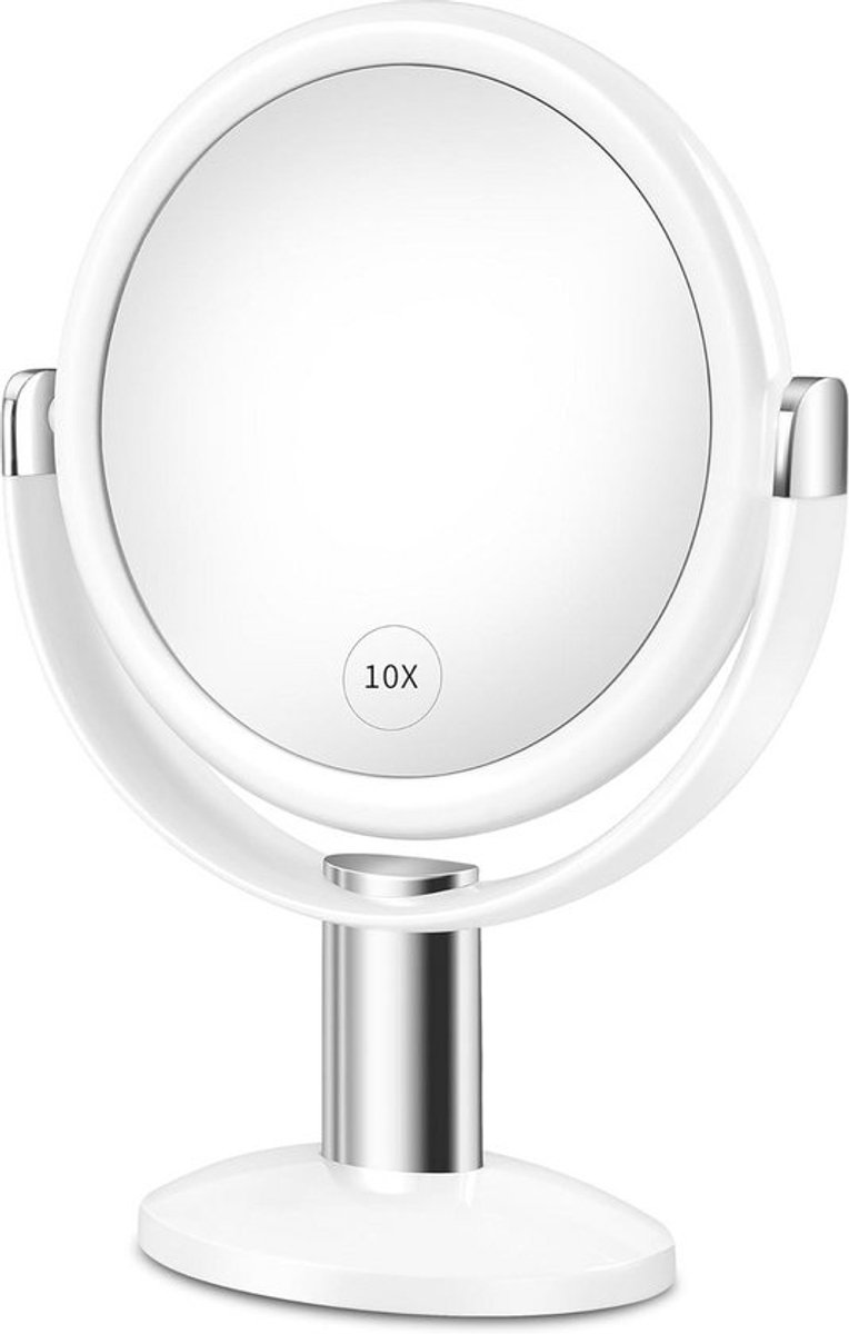 Staande Make-up Spiegel - Vergrotende Cosmeticaspiegel - Gedetailleerde Verzorging - 360 Graden Draaibaar - 178 cm Diameter - Veelkleurig
