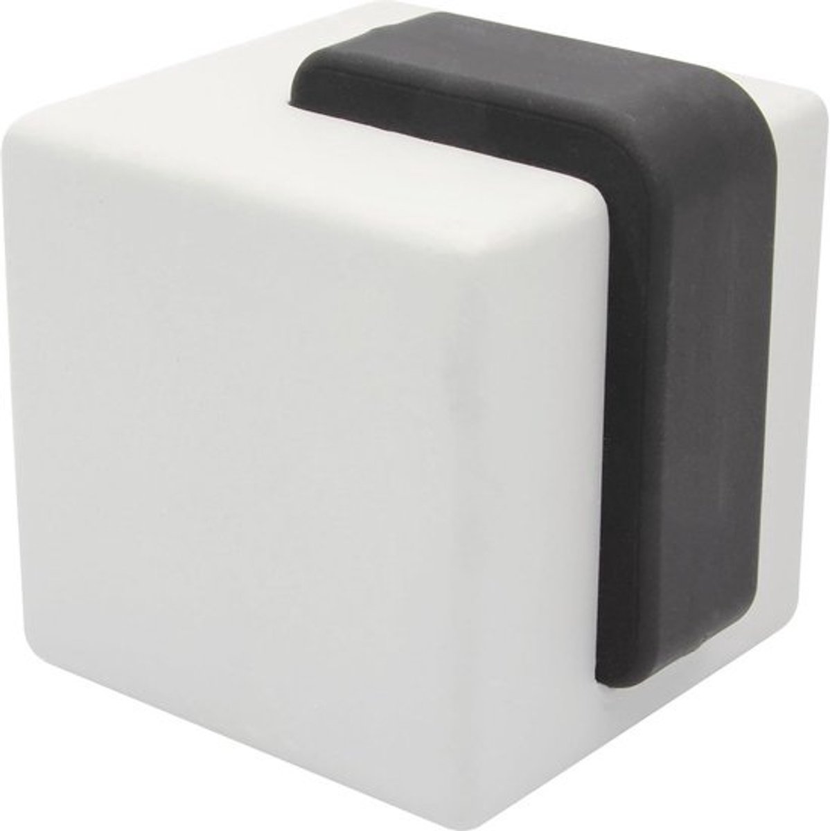 Beton Deurstopper Kubus 60x66mm - Zachte Rubber Stop voor Vloer en Muur