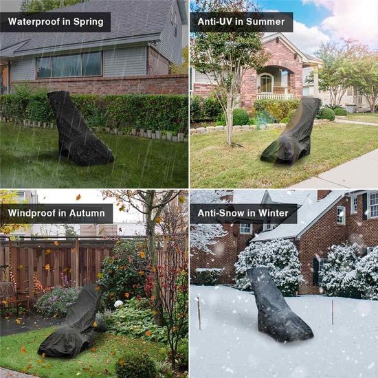Grasmaaierhoes - waterdichte hoes voor duwmaaiers -Windbestendig - Stofdicht - Zonbestendig - universele Oxford-hoes met trekkoord en opbergtas (bescherming tegen stof en uv-straling) — afbeelding 5