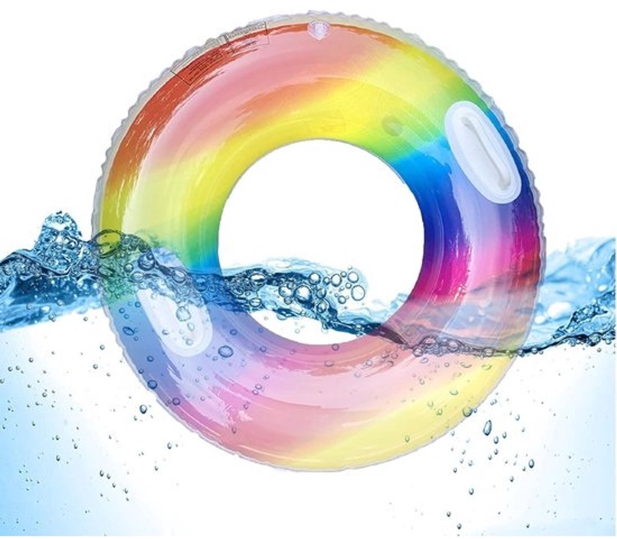 Opblaasbare Zwemband 90 cm met Regenboog Pailletten Duurzaam Zwembadspeelgoed