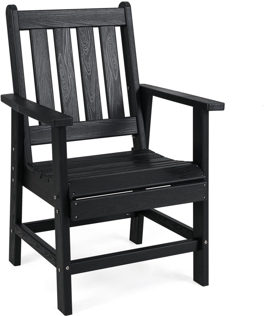 SureDeal® - Tuinstoel - Kunststof Weerbestendige Balkonstoel - 61x61,5x95 cm - Zwart