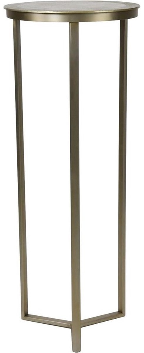 Zuil Retiro - Displaystandaard Voetstuk - Interieur Decoratie - Robuust Metalen Frame - 40 x 40 x 101 cm - Goud