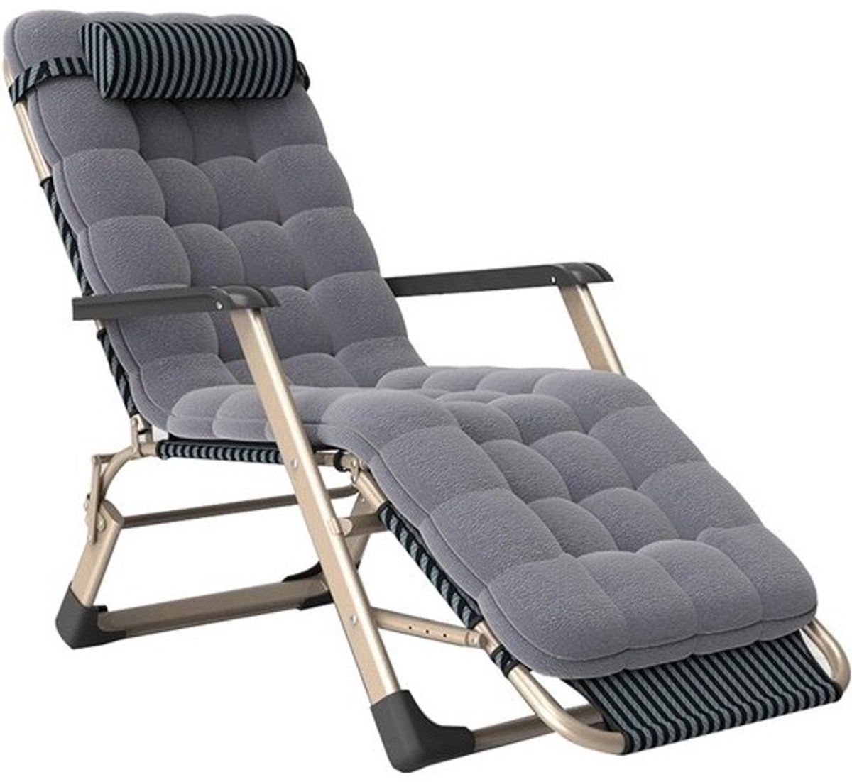 Campingbed Opvouwbaar - Ligstoel Buiten - Ontspannen Buiten - 3 Standen Verstelbaar - 178x66x98cm - B