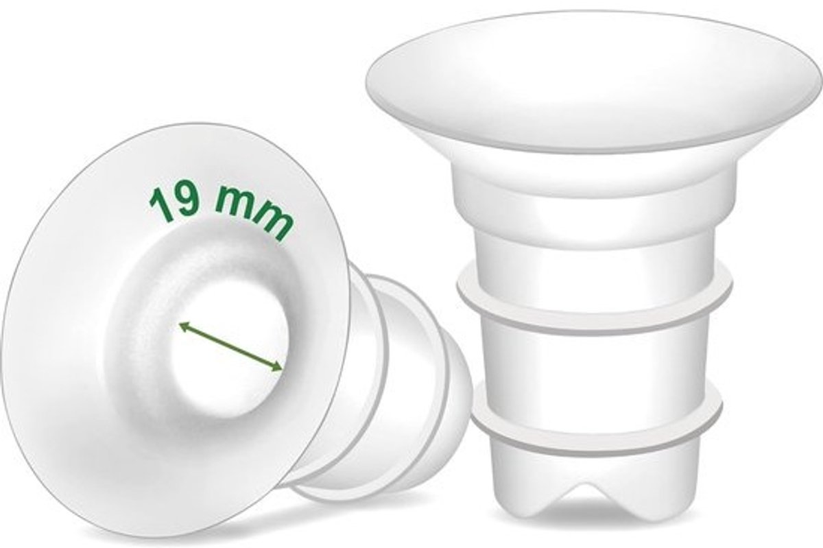 Flensinzetstukken Borstkolf - Inzetstukken Kolf - Comfortabel Kolven - Universele Pasvorm - 19 mm - Halfhelder