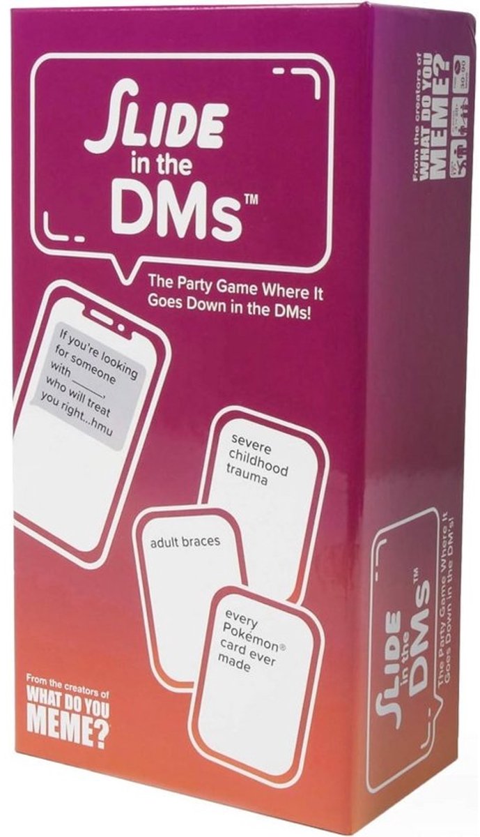 Slide in the DMs Partyspel voor Volwassenen - Hilarisch Kaartspel voor Groepen