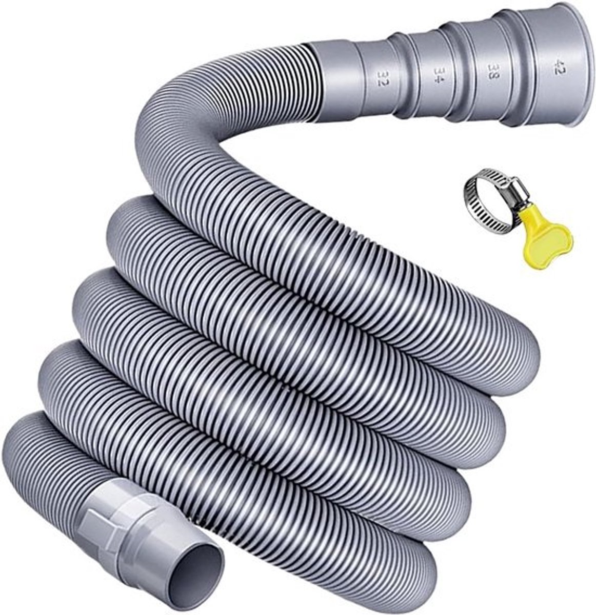 Universele Afvoerslang met Verstelbare Adapter - Flexibele Verlengset voor Caravan en Camper