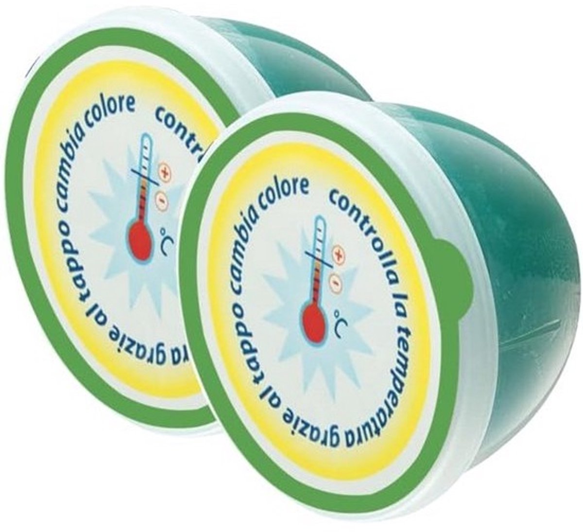 Geurvreter Koelkast & Vriezer - Absorbeert Luchtjes - Met Temperatuurindicator - 2 Stuks