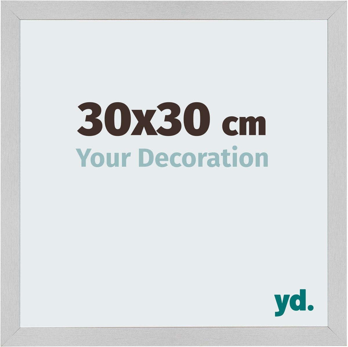 Your Decoration - Fotolijst 30x30 cm - MDF - Edelstaal - Bologna