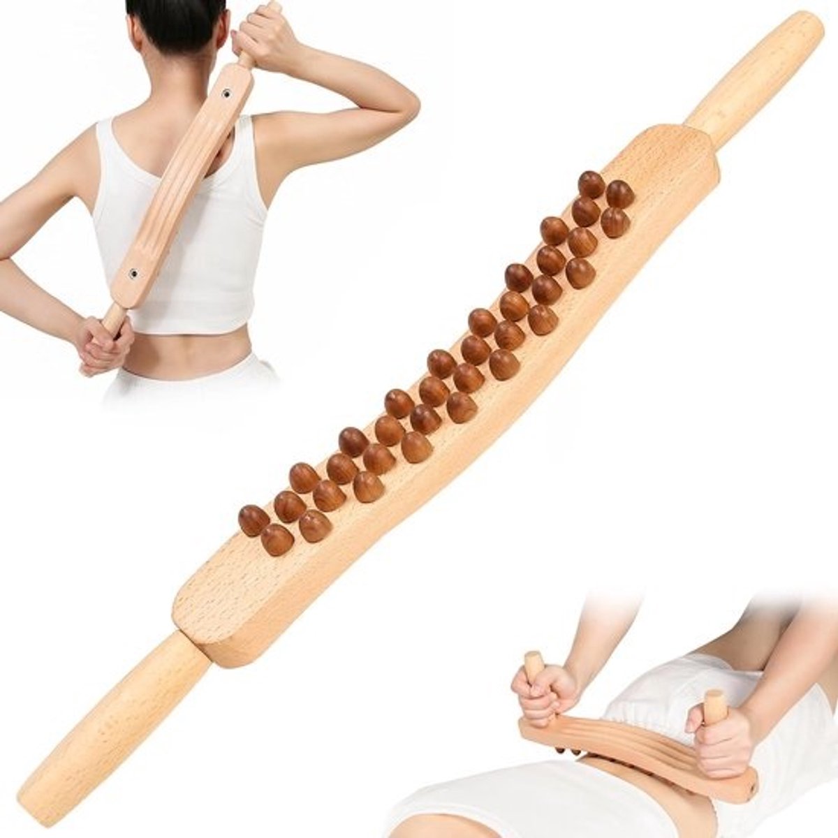 Houten Lichaamsmassage Stok voor Fascia Therapie en Lymfedrainage
