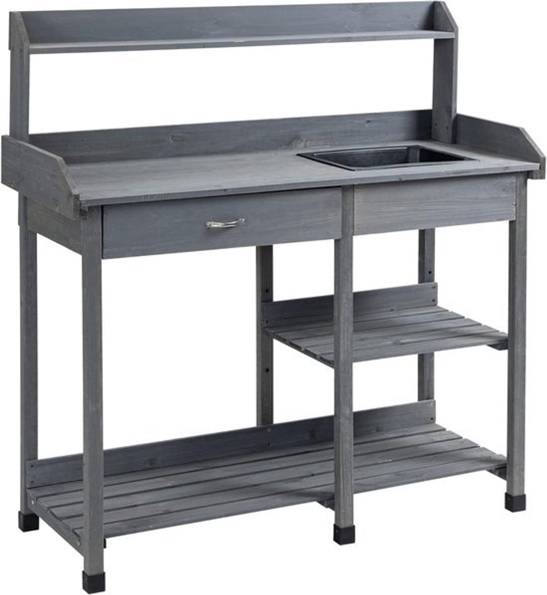 Tuinwerktafel - Tuinwerkbank voor Buiten - Plantentafel - Oppottafel met Werkblad - Tuinaccessoires