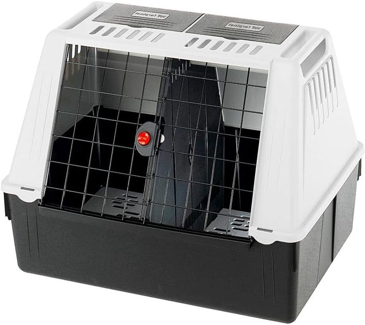 Hondentransportbox - Reismand Auto - Veilig Vervoer - Ventilatie Roosters - 80 cm - Grijs