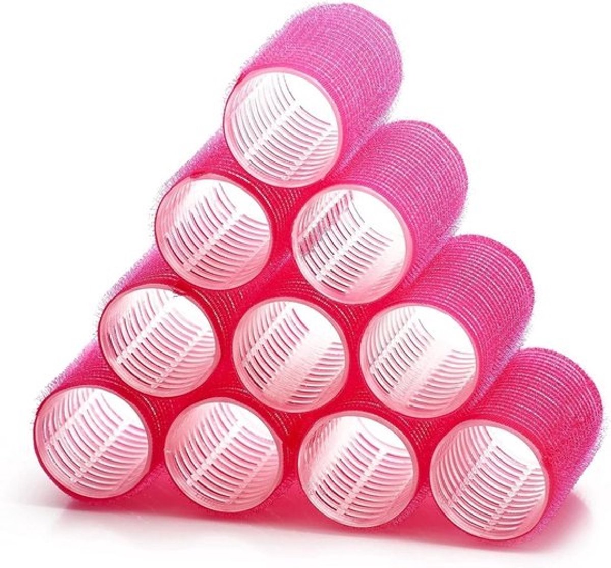 Haarrollers Set - Krulspelden - Haar Stylen - Zelfvastzittend - 10 Stuks - Roze
